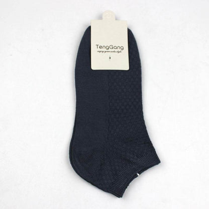 Casual Men's Bamboo Fiber Low Cut Socks - Eco-Friendly Comfort for All Seasons - Buy Center