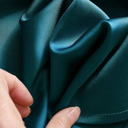 Silky Acetate Satin T-Shirt for Women - Loose Fit, Short Sleeve Style - Buy Center