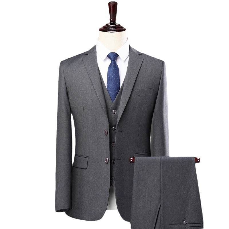 Buycenter Men's Slim Fit Two-Piece Suit Set - Stylish Casual Wedding Attire - Buy Center