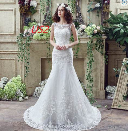 Buycenter Lace Mermaid Wedding Dress - Sexy Trailing Design for Brides - Buy Center