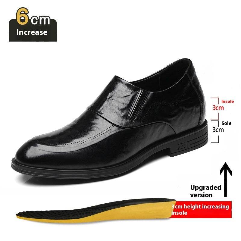Men's Height Increasing Leather Shoes - Premium Formal Style for Business - Buy Center