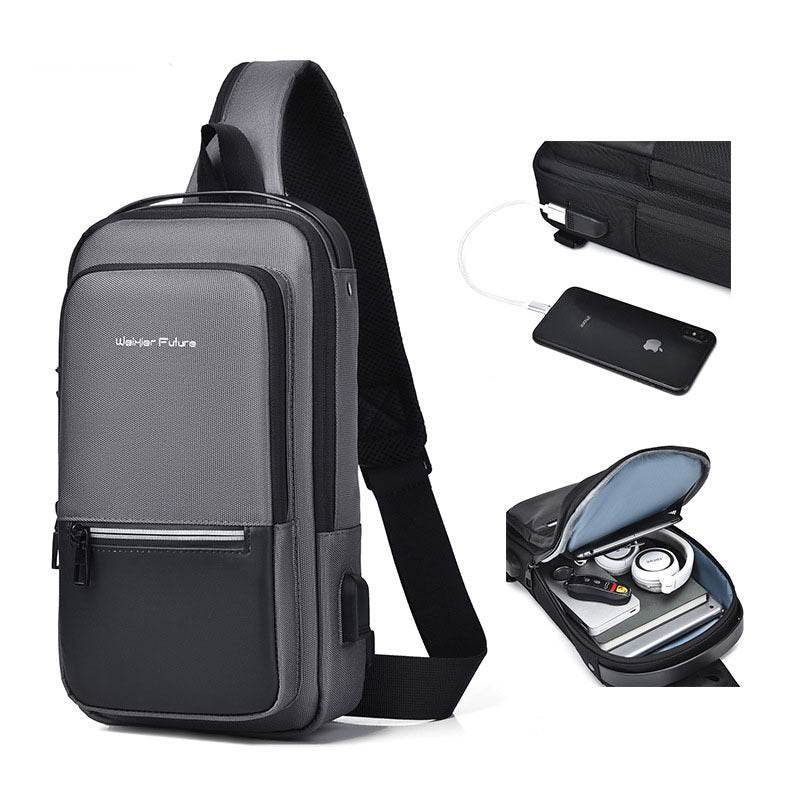 Trendy Men's Anti-Theft Crossbody Backpack - Oxford Cloth Style 2025 - Buy Center