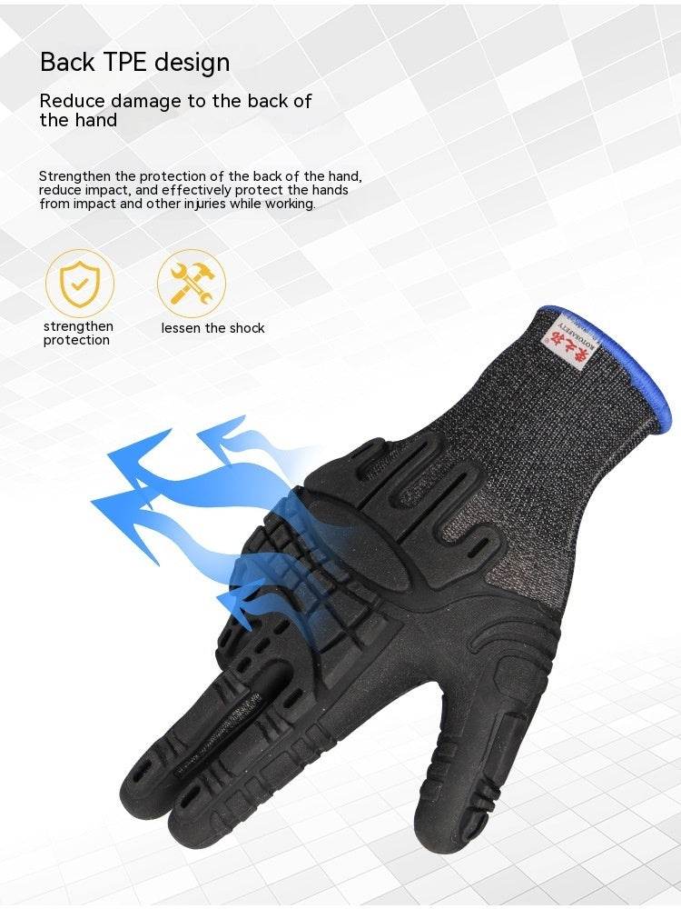 TPE Impregnated Rubber Gloves - Soft, Breathable, Non-Slip Grip Design - Buy Center