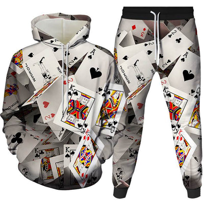 Cozy Digital Print Hooded Pajama Set for Men & Women - Stylish Comfort - Buy Center