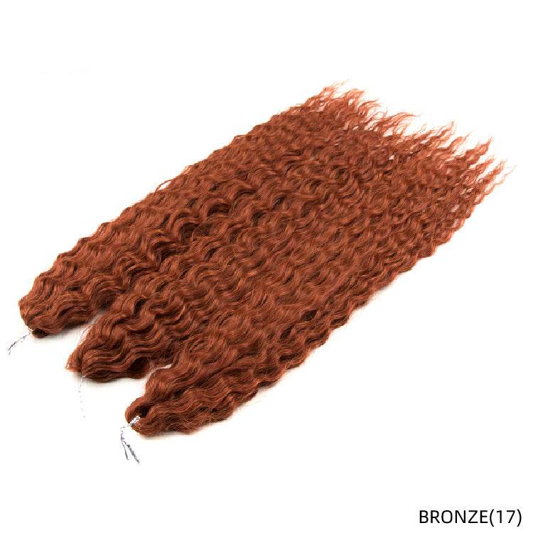Chemical Fiber Water Ripple Crochet Curls - Stylish Synthetic Hair Extensions - Buy Center