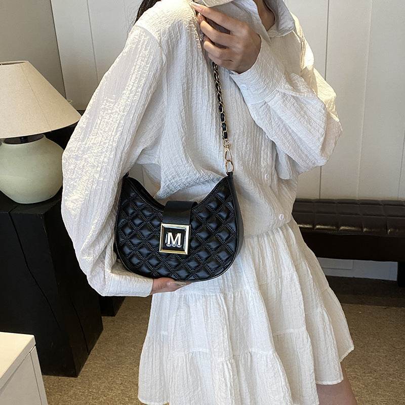 Women's Rhombus Chain Messenger Bag - Stylish & Versatile Crossbody 2025 - Buy Center