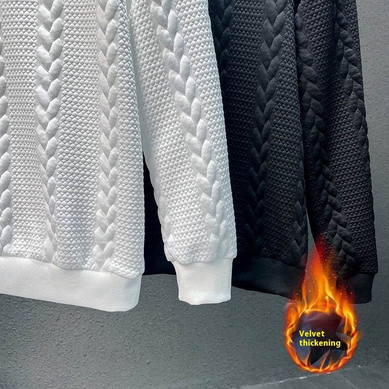 High Sense Men's Slim Fit Brushed Hoody - Trendy Casual Style 2025 - Buy Center