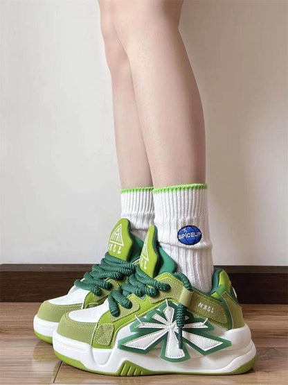 Niche Korean Style Daddy Shoes - Trendy Thick Bottom Casual Vulcanize Footwear - Buy Center