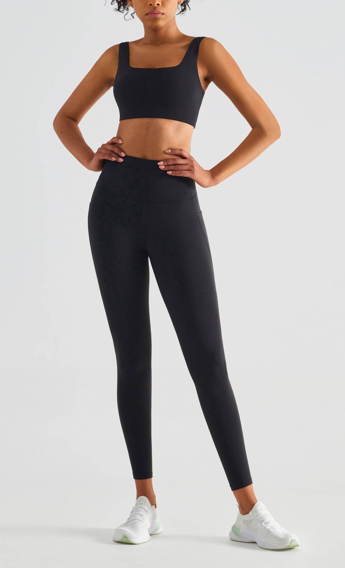 Buycenter High Waisted Yoga Pants for Women - Peach Lift, Black/Blue Options - Buy Center