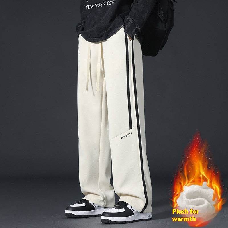 Youth Sports Pants - Fleece-Lined Casual Trousers for Winter Comfort - Buy Center