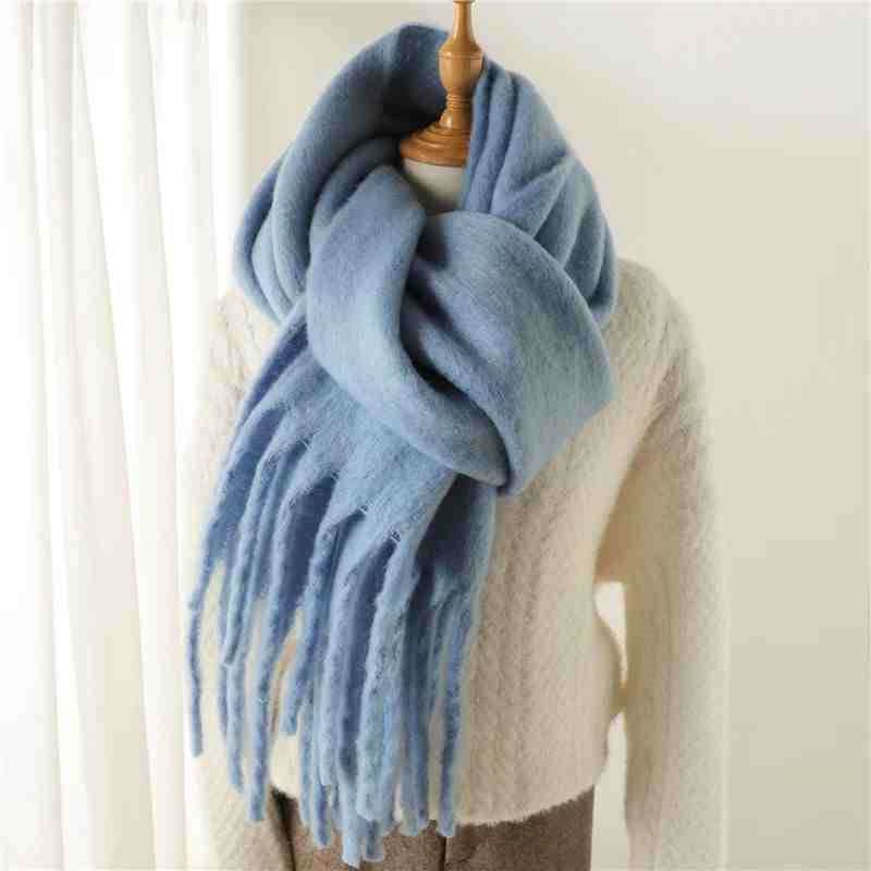 Women's Cashmere Winter Scarf - Soft Terylene Wrap for Cold Weather Style - Buy Center