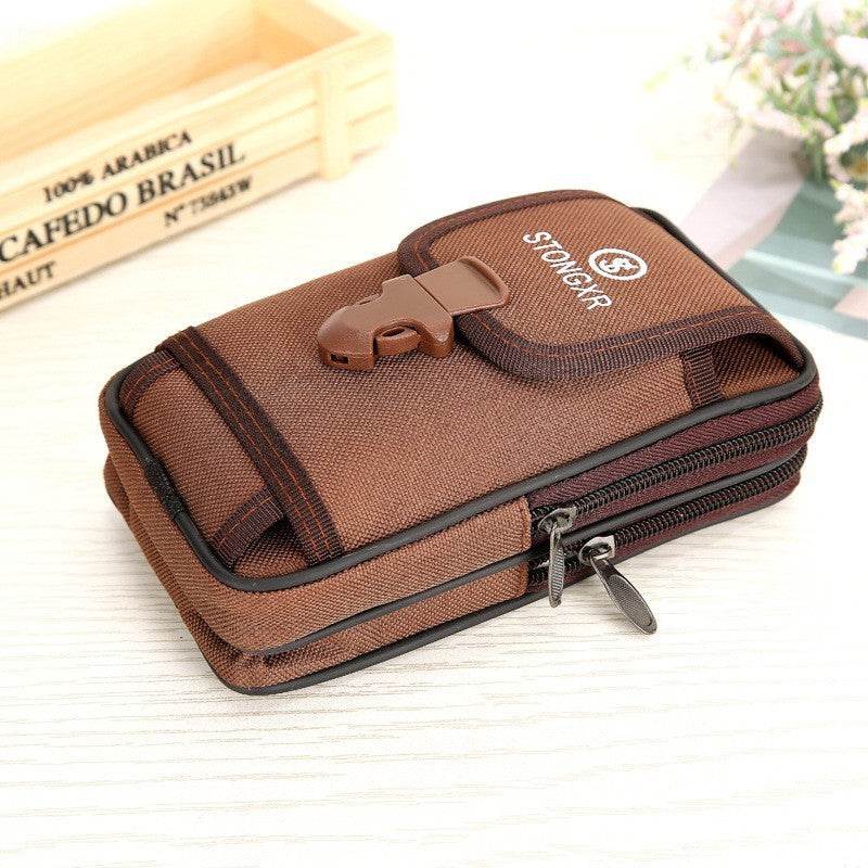 Stylish Oxford Cloth Waterproof Phone Bag - Trendy Zipper Waist Bag - Buy Center