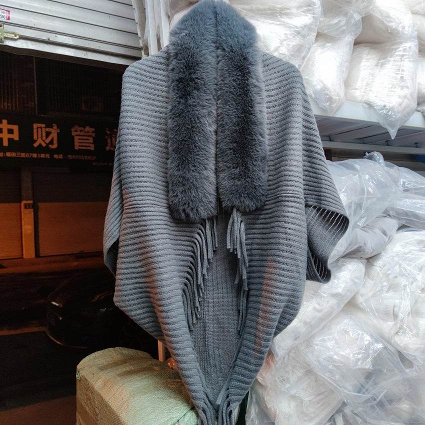 Fashion Personalized Knitted Cardigan Coat - Luxurious Warm Cashmere Wrap - Buy Center