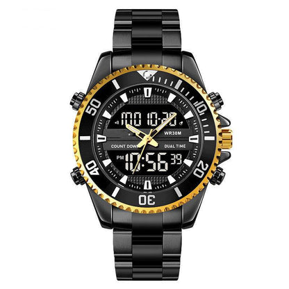 Buycenter Men's Multifunctional Outdoor Watch - Dual Display, Water Resistant - Buy Center