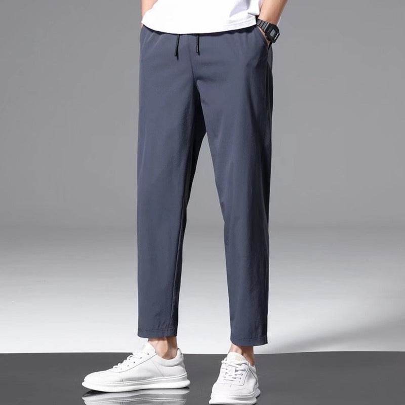 Thin Ice Silk Casual Pants - Men's Loose Sweatpants in Multiple Colors - Buy Center