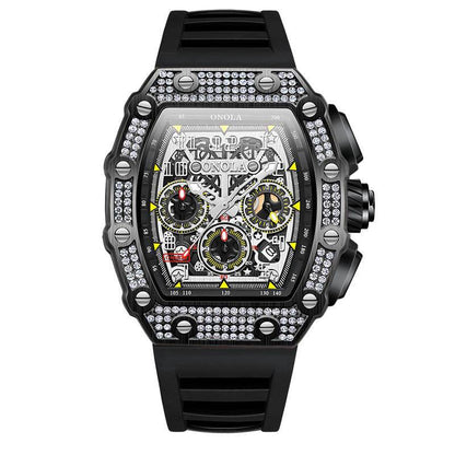 Buycenter Multi-functional Mechanical Watch - Full Diamond Fashion Style - Buy Center