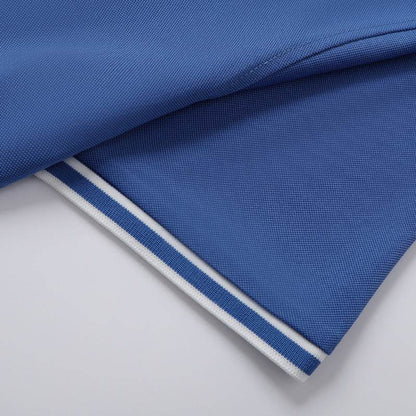 Men's Solid Polo Shirt - Short Sleeve Cotton T-Shirt in Vibrant Colors - Buy Center