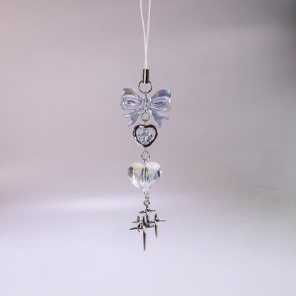 Handmade Blue Clear Heart Beads - Unique Ornaments for Home Decor 2025 - Buy Center