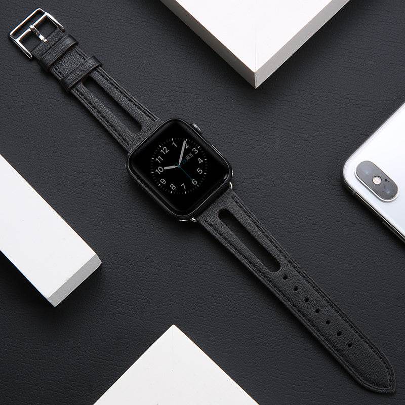 Generation Tide Men's Leather Strap - Breathable & Stylish for Apple Watches - Buy Center