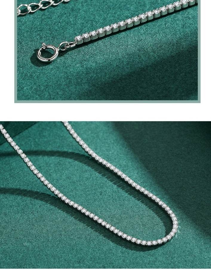 S925 Sterling Silver Necklace - Diamond Inlaid for Influencers 2025 - Buy Center