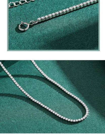 S925 Sterling Silver Necklace - Diamond Inlaid for Influencers 2025 - Buy Center