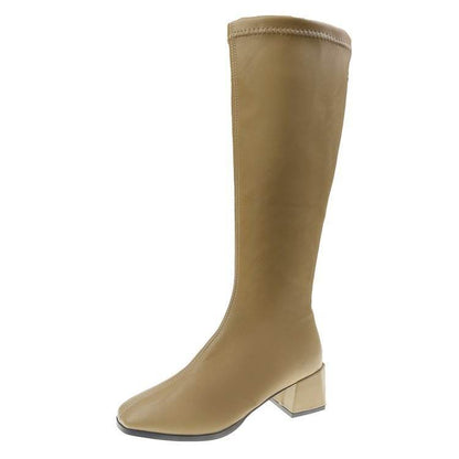 Thinner-Looked High Heel Boots - Stylish Black & Khaki Options for Women - Buy Center