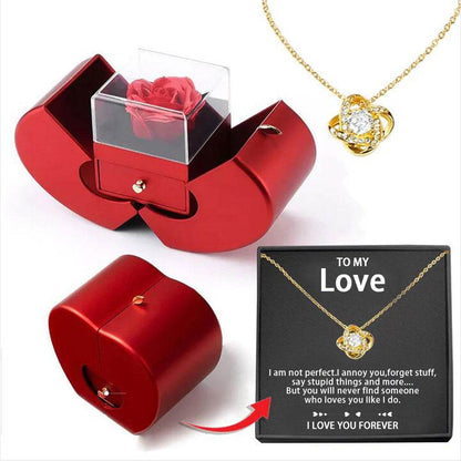 Niche Mother's Day Heart Pendant Necklace - Apple Box Gift Set - Buy Center
