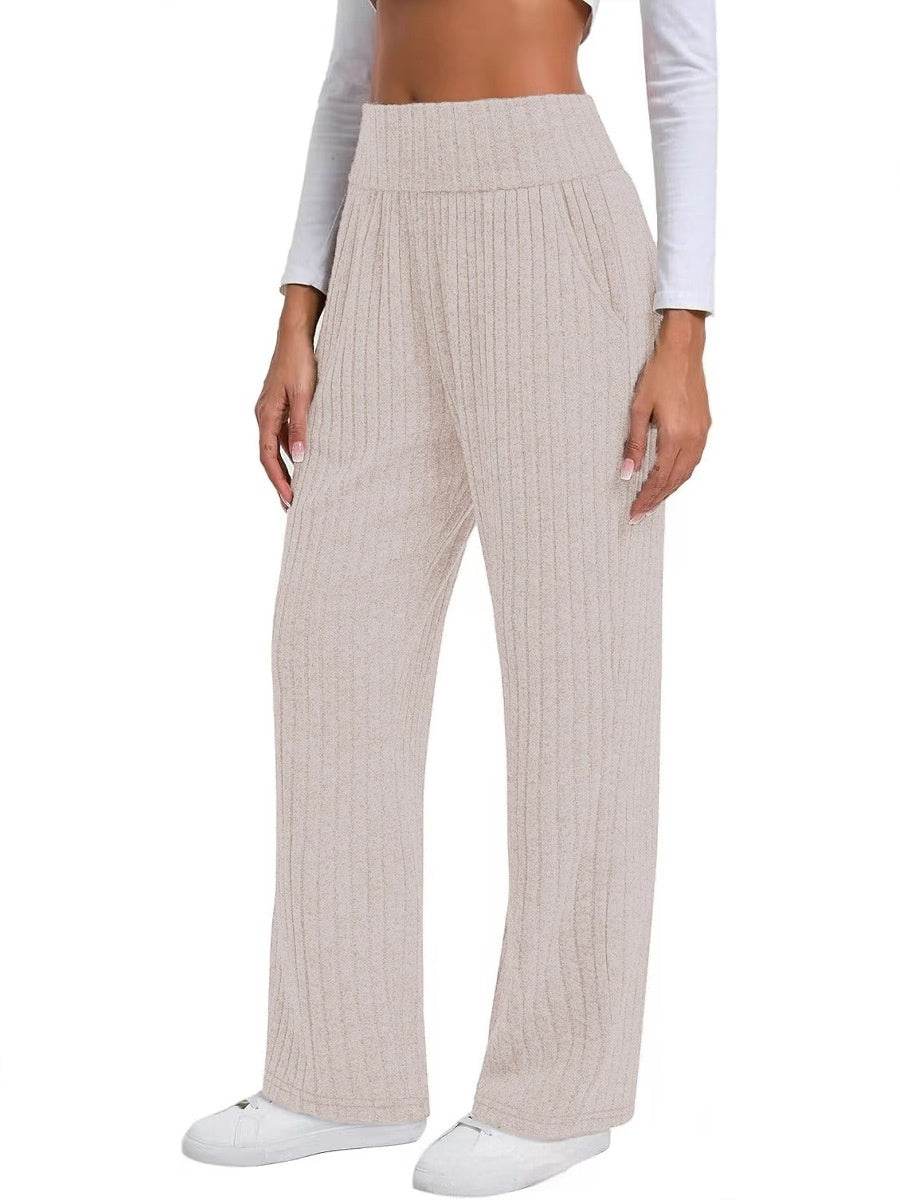 Buycenter Women's Wide Leg Pants - Comfortable Brushed Straight Style - Buy Center