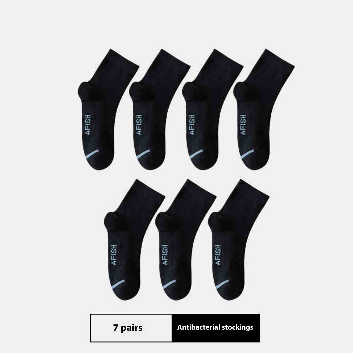 Men's Thin Sport Socks - Breathable Cotton, 7 Pairs for All Seasons - Buy Center