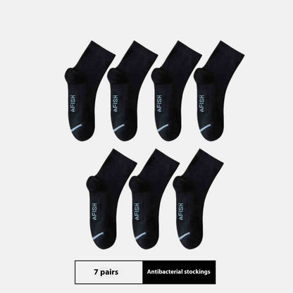 Men's Thin Sport Socks - Breathable Cotton, 7 Pairs for All Seasons - Buy Center
