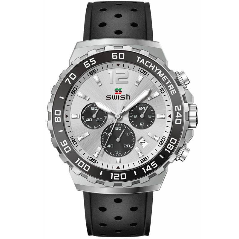 Buycenter Men's Sports Quartz Watch - Luminous Silicone Strap, Trendy Styles - Buy Center