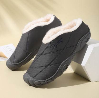 Cozy Baotou Women's Cotton Slippers - Fleece-Lined Comfort & Style - Buy Center