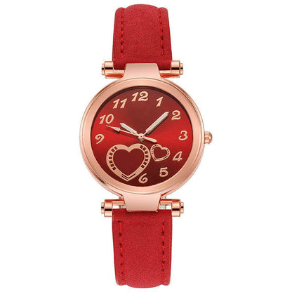 Women's Retro Love Watch Jewelry Set - Elegant 4-Piece Accessory Collection - Buy Center