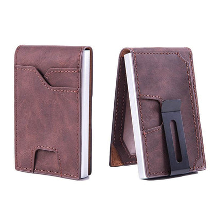 RFID Anti-Theft Card Wallet - Stylish Aluminum Alloy for Men & Women - Buy Center