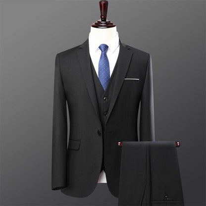 Buycenter Men's Slim Fit Two-Piece Suit Set - Stylish Casual Wedding Attire - Buy Center