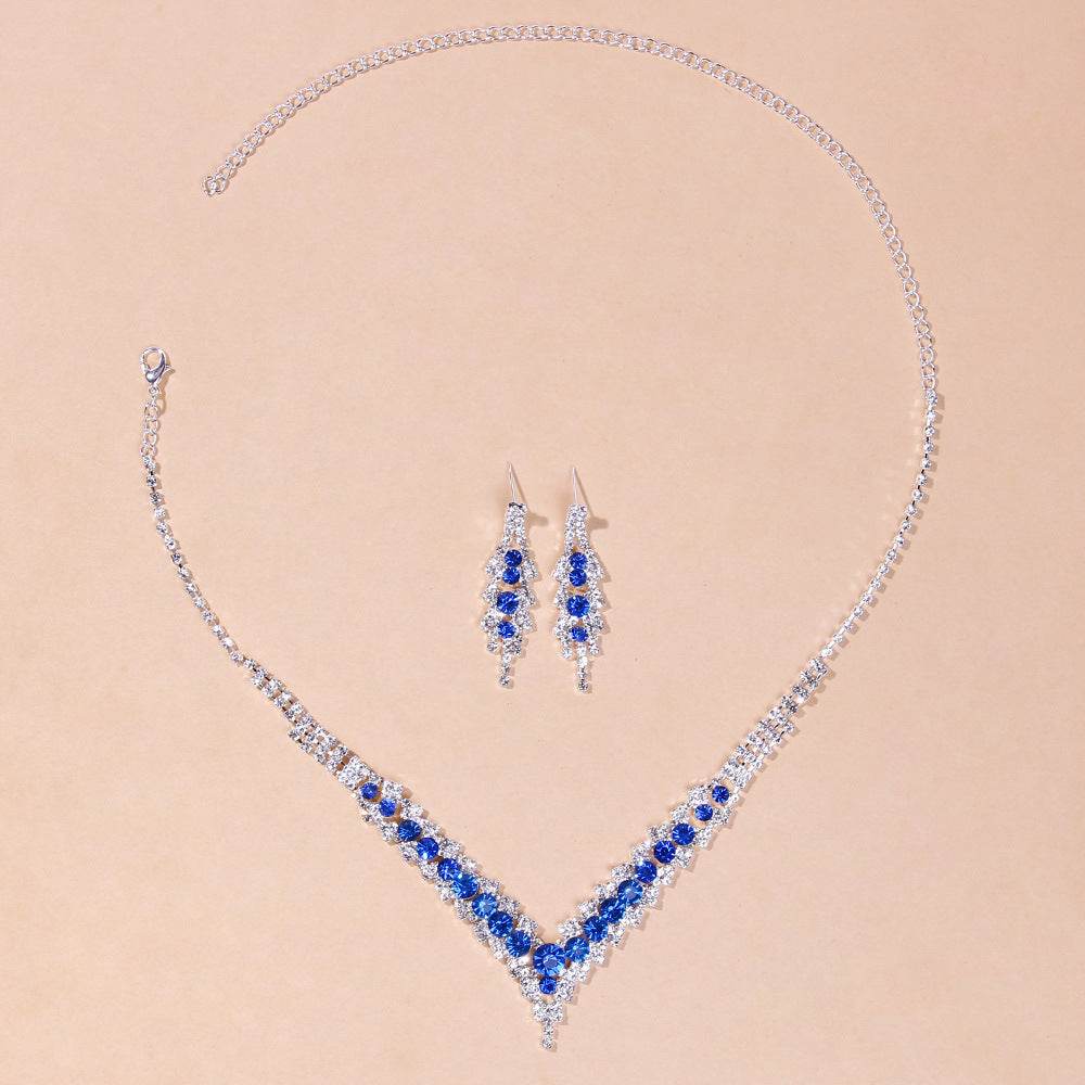 Buycenter Women's Minimalist Crystal Necklace Set - Fashion Jewelry - Buy Center