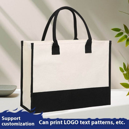 Customizable Canvas Tote & Cosmetic Bag Set - Stylish & Versatile - Buy Center