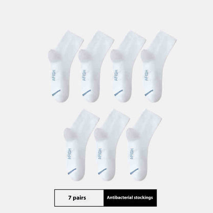 Men's Thin Sport Socks - Breathable Cotton, 7 Pairs for All Seasons - Buy Center