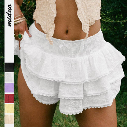 Buycenter Women's Bow Decorative Lace Half-Length Bud Skirt - Stylish & Chic - Buy Center