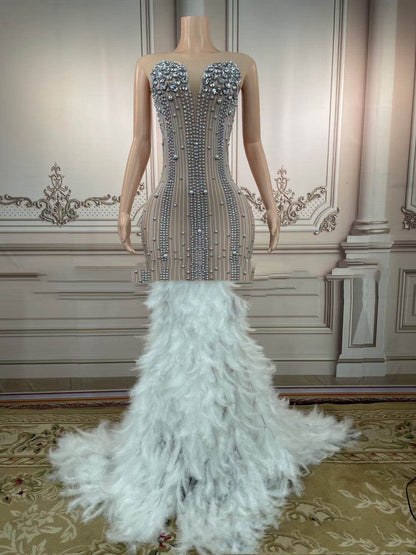 Buycenter Clubbing Dress - Thin Tight-Fit Sleeveless Night Outfit - Buy Center