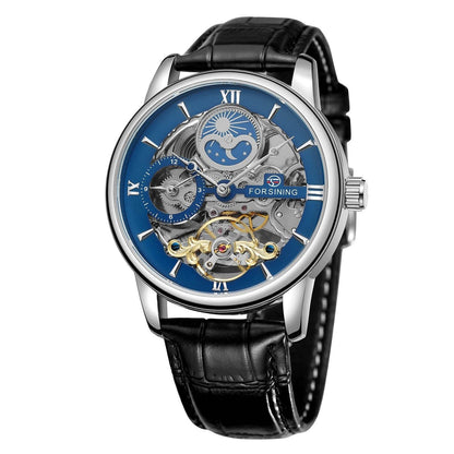 Buycenter Stylish Hollow Moon Mechanical Watch - Gold & Silver Options - Buy Center