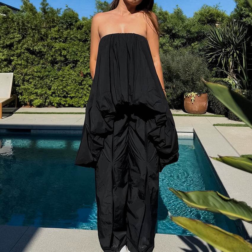 Buycenter Sexy Off-the-Shoulder Tube Top - Irregular Hem Blouse - Buy Center