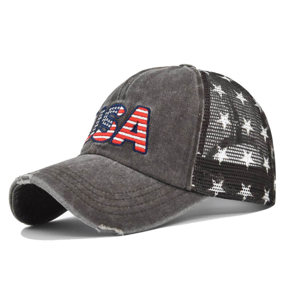 Buycenter American Flag Embroidered Cap - Adjustable Baseball Hat - Buy Center