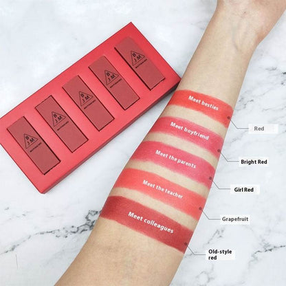 5 Vitamin Lipstick Set - Nourishing Moisture in Vibrant Shades - Buy Center