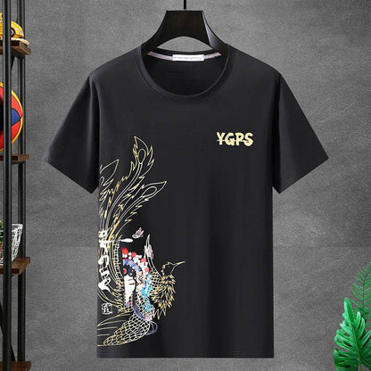 Men's Plus Size Oversized Short Sleeve T-shirt - Cotton Blend, Loose Fit - Buy Center