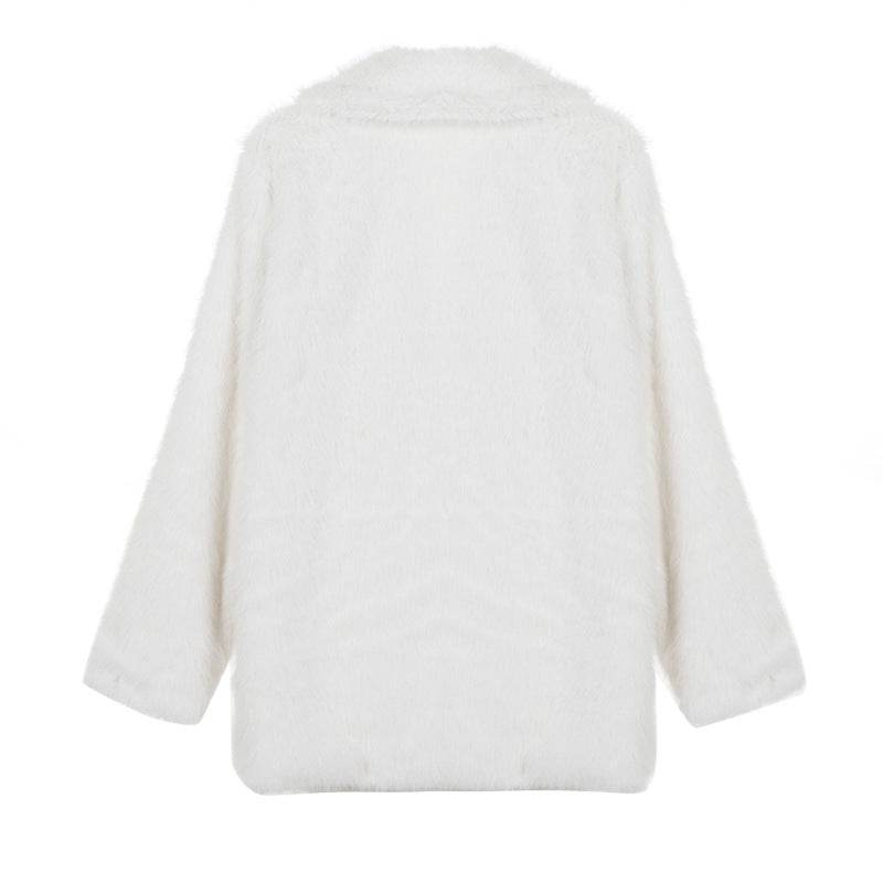 Buycenter Solid Color Short Fur Coat - High-Grade Temperament Style - Buy Center