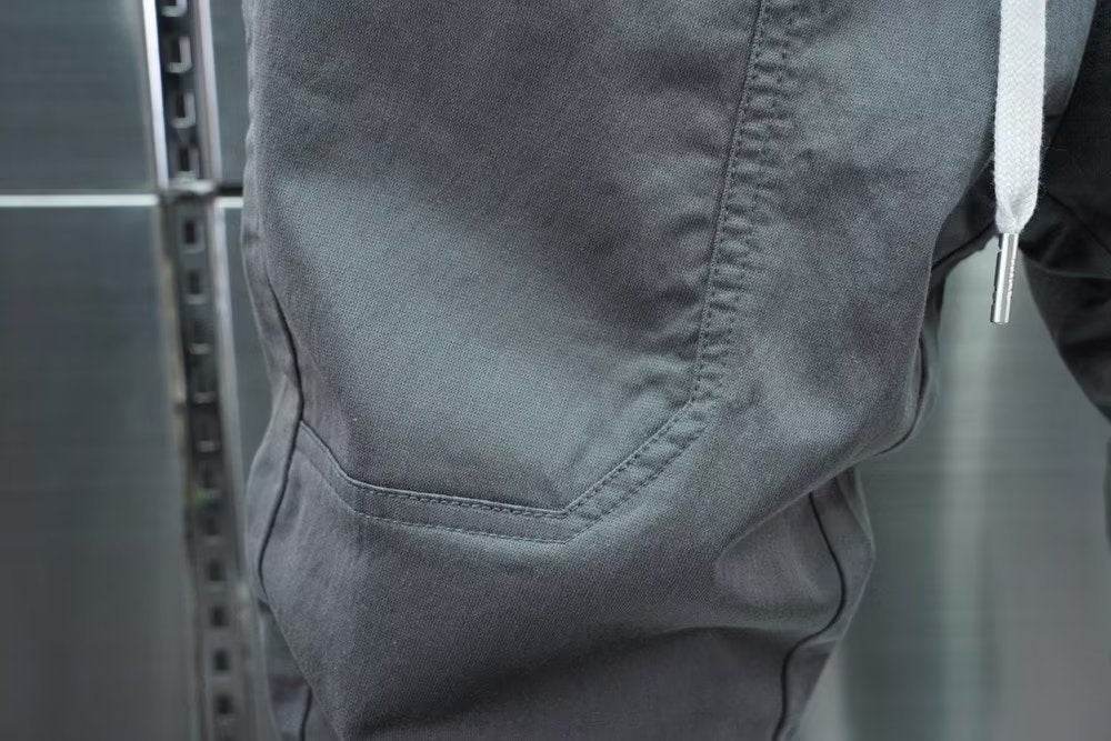 Stylish Solid Color Harem Trousers - Elastic Ankle Tie, Mid Waist Fit - Buy Center