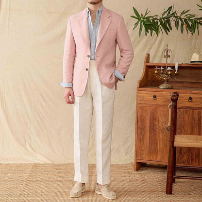 Casual Linen Half Lined Jacket for Men - Lightweight & Stylish Fit - Buy Center