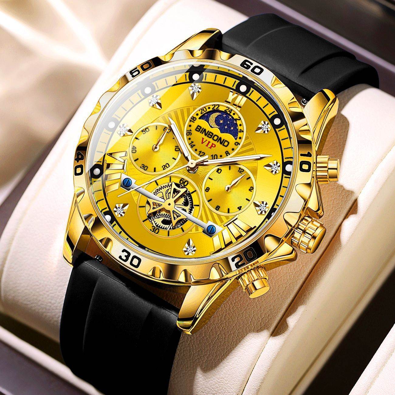 Luminous Waterproof Camel Flywheel Quartz Watch - Men's Fashion 2025 - Buy Center