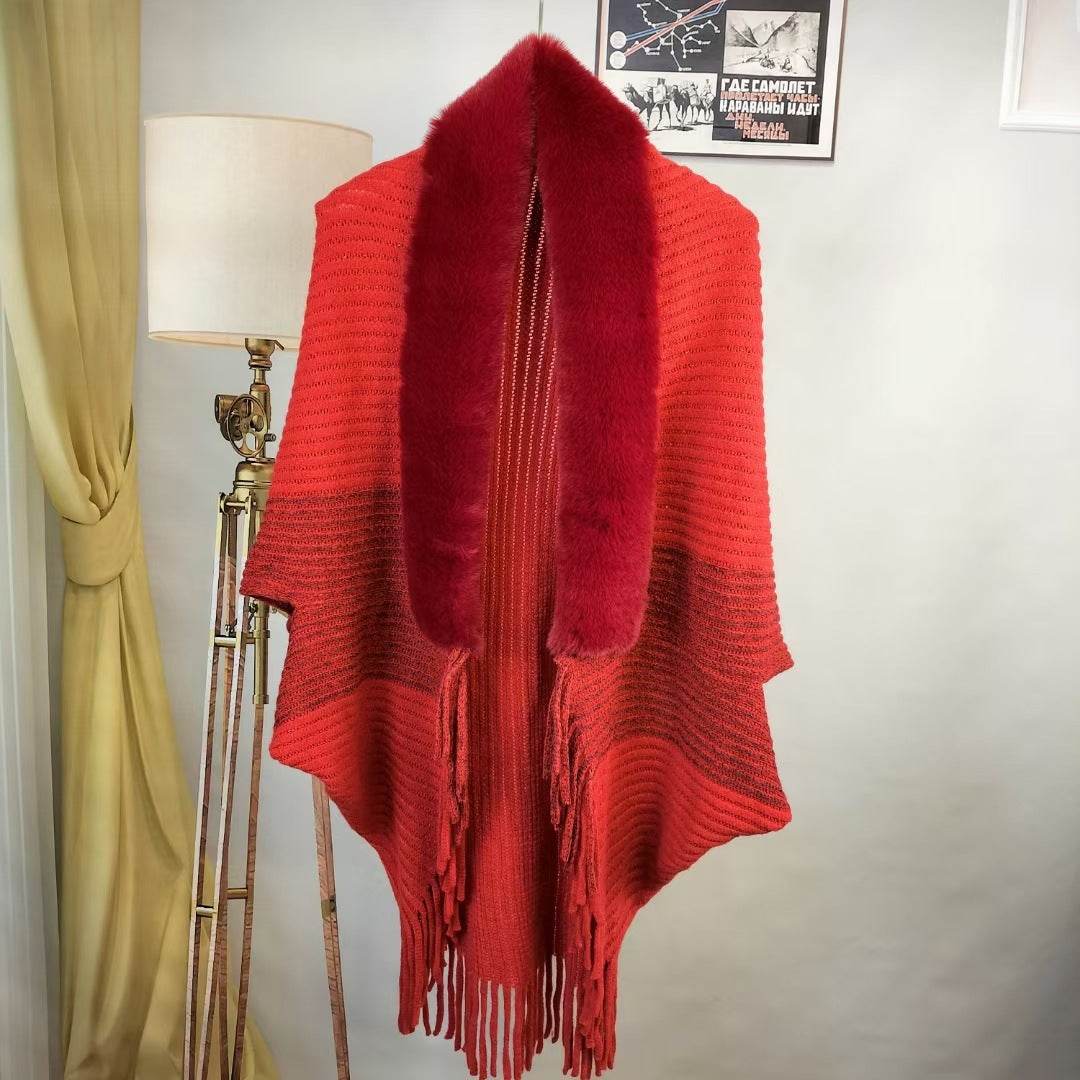 Fashion Personalized Knitted Cardigan Coat - Luxurious Warm Cashmere Wrap - Buy Center